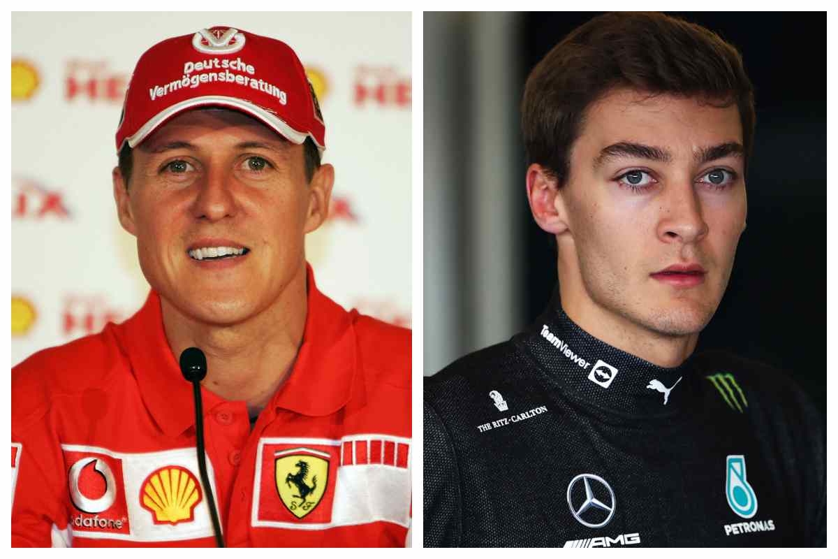 George Russell e Michael Schumacher (GettyImages)